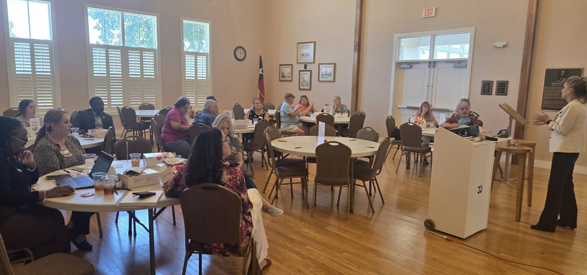 Attendees at a La Grange Chamber Lunch and Learn session